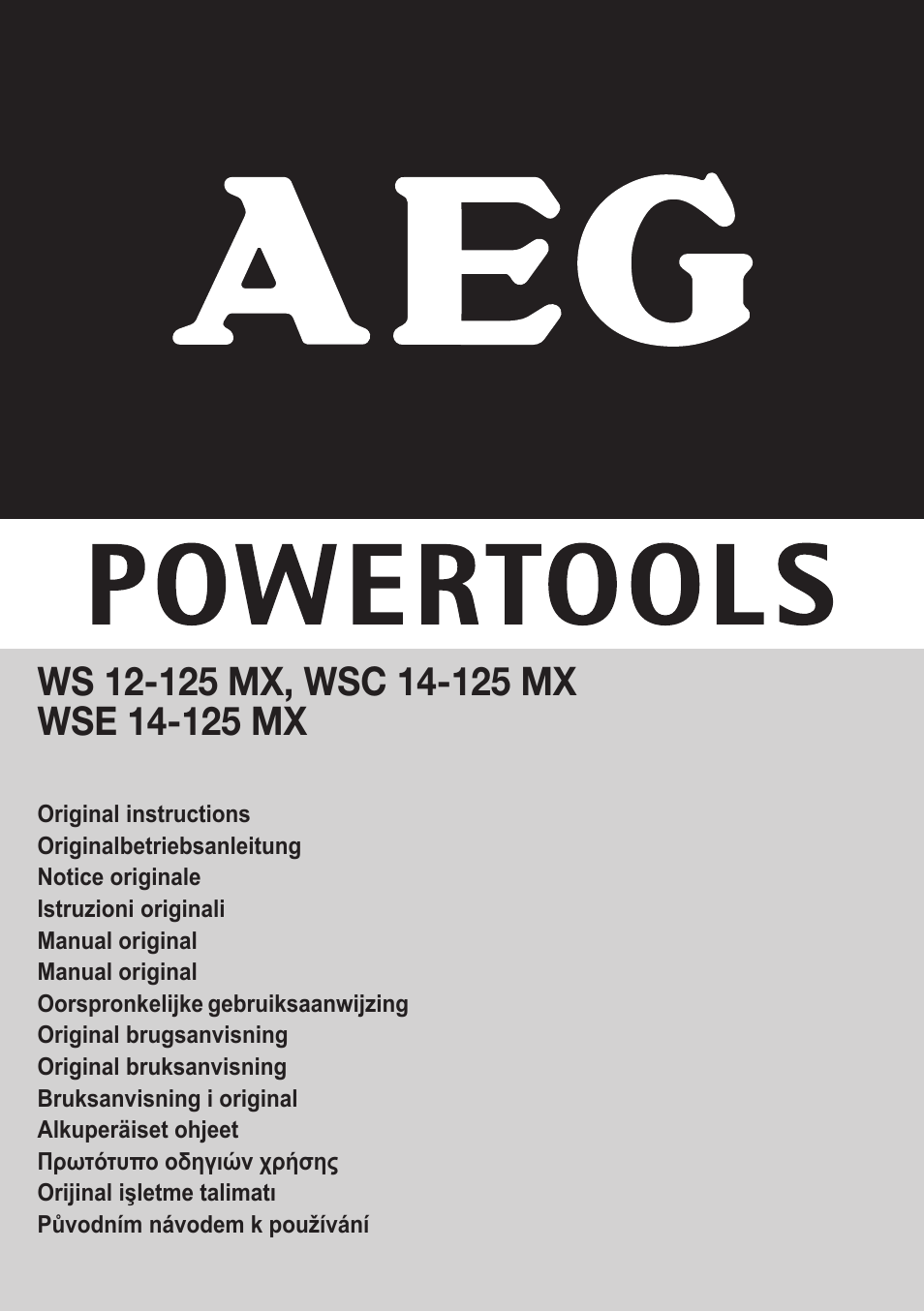 AEG WSC 14-125 MX User Manual | 33 pages