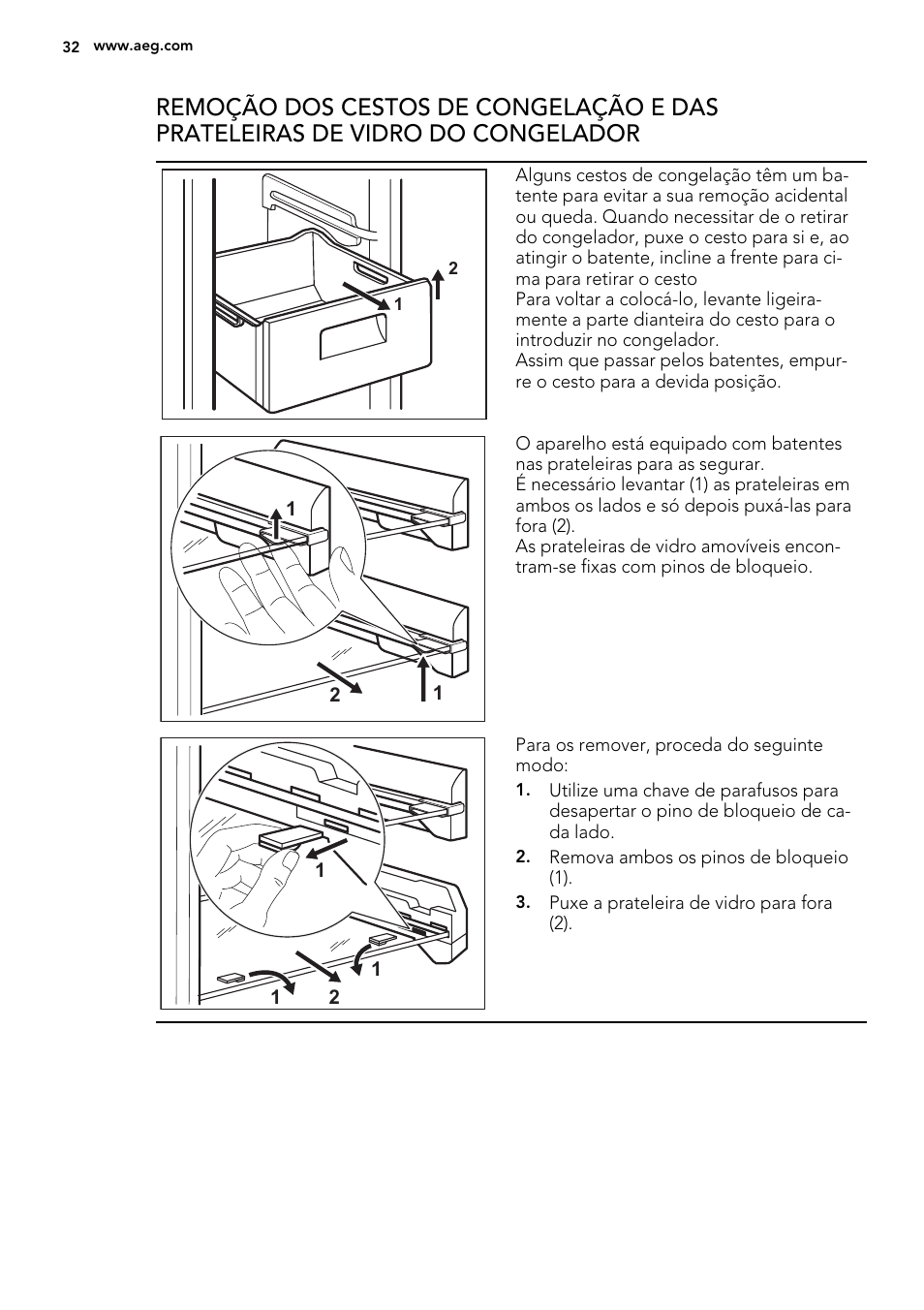 AEG A82700GNX0 User Manual | Page 32 / 68