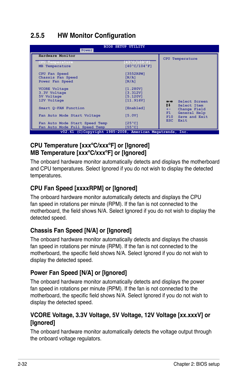 5 hw monitor configuration, Hw monitor configuration -32, Chassis.fan.speed.[n/a].or.[ignored | Power.fan.speed.[n/a].or.[ignored | Asus M3A78-EM User Manual | Page 84 / 108