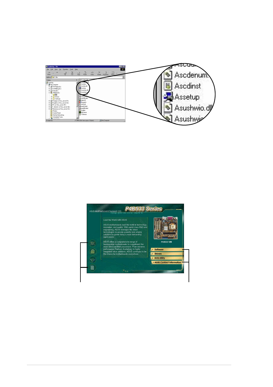 2 main menu | Asus P4B533-VM User Manual | Page 100 / 130