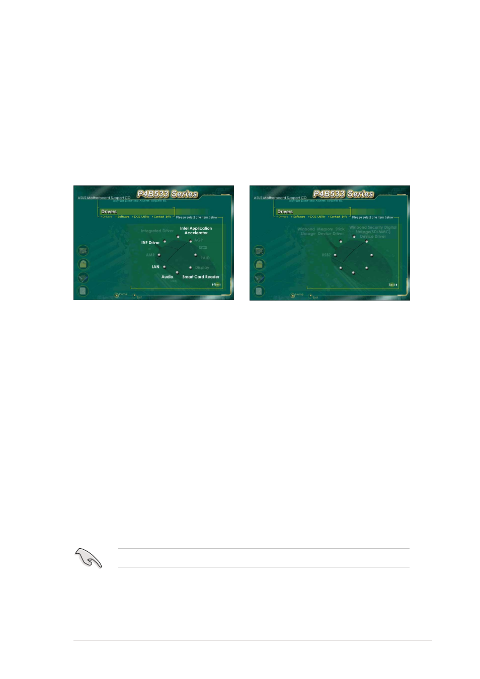 4 drivers menu | Asus P4B533-VM User Manual | Page 103 / 130