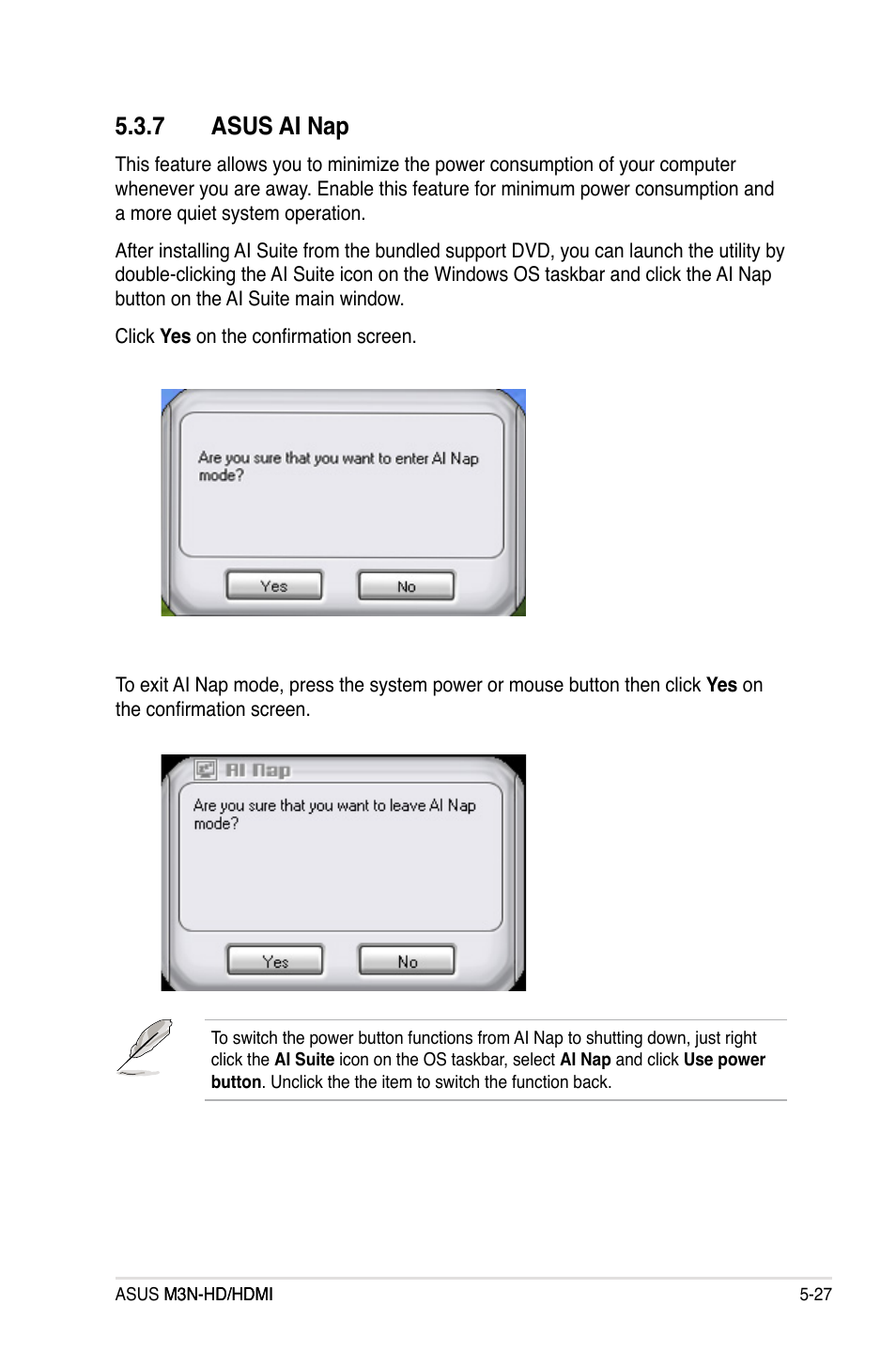 7 asus ai nap, Asus ai nap -27 | Asus M3N-HD User Manual | Page 137 / 164