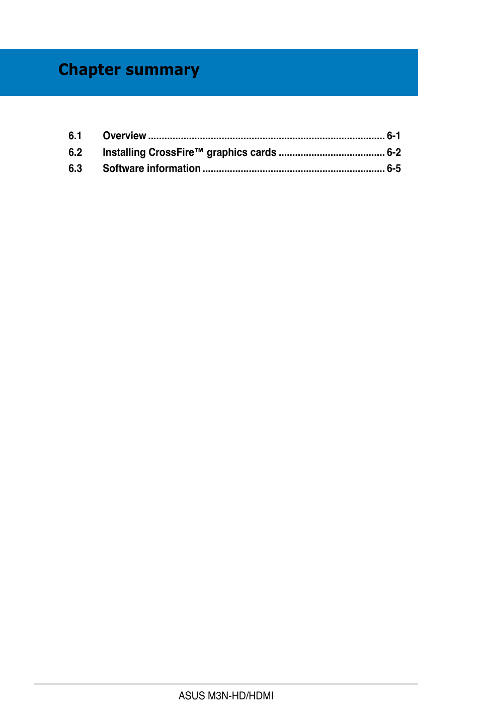 Chapter summary | Asus M3N-HD User Manual | Page 158 / 164