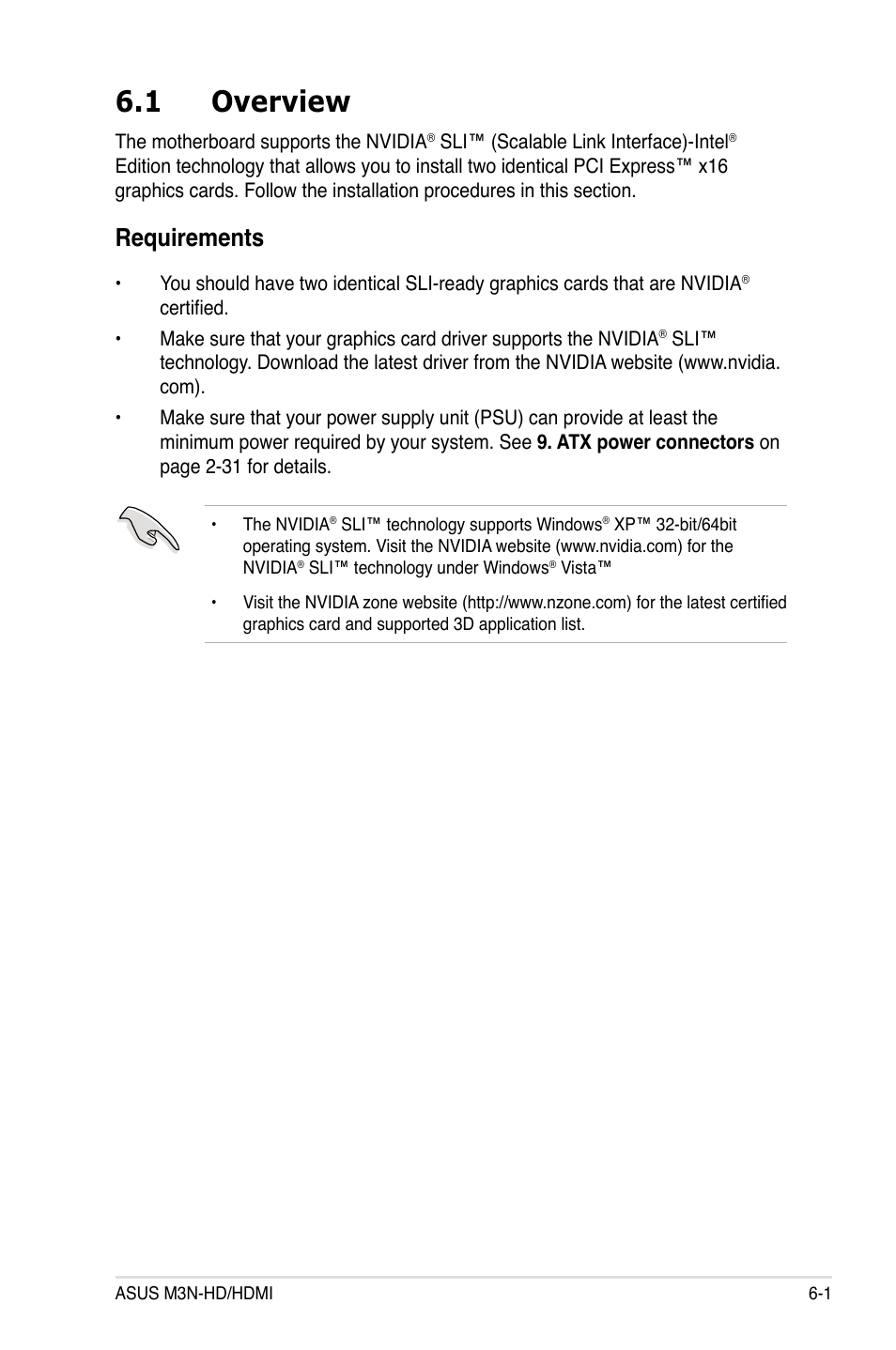 1 overview, Requirements, Overview -1 requirements -1 | Asus M3N-HD User Manual | Page 159 / 164