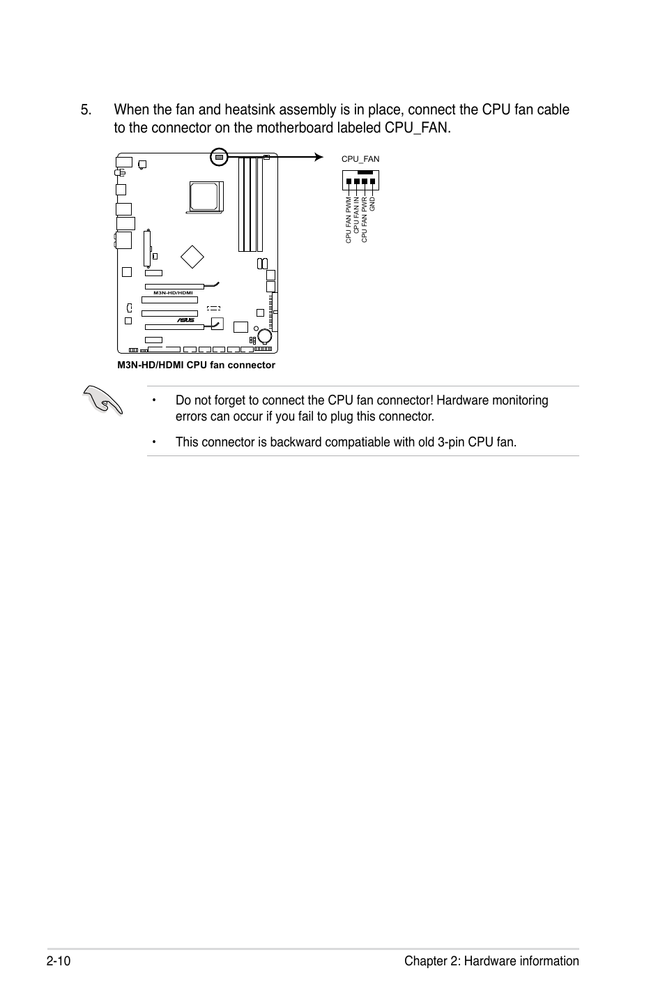 10 chapter 2: hardware information | Asus M3N-HD User Manual | Page 36 / 164