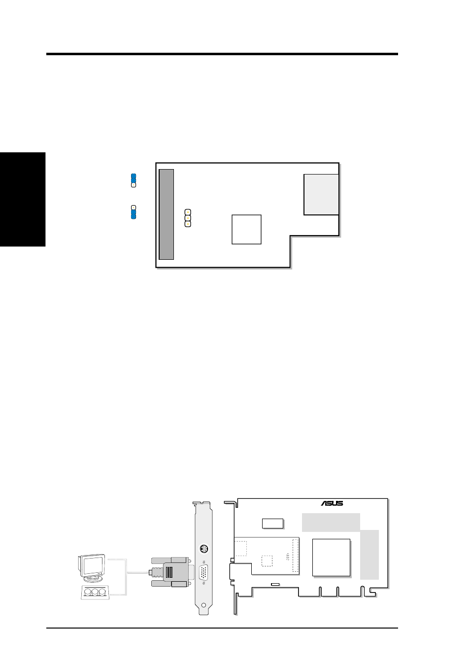 Ii. hardware setup, Asus tv77 tv-out module, Optional | Asus tv77 tv-out module layout, Asus tv77 tv-out module connection | Asus GIGATEXEL SHADER GRAPHICS CARD V7700 User Manual | Page 12 / 88