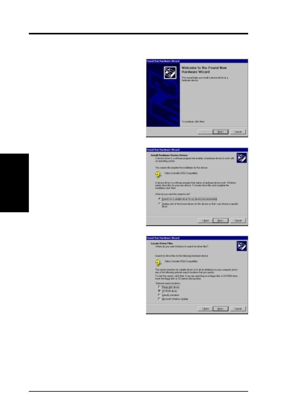 Iii. software setup, Method 2: plug and play | Asus GIGATEXEL SHADER GRAPHICS CARD V7700 User Manual | Page 20 / 88