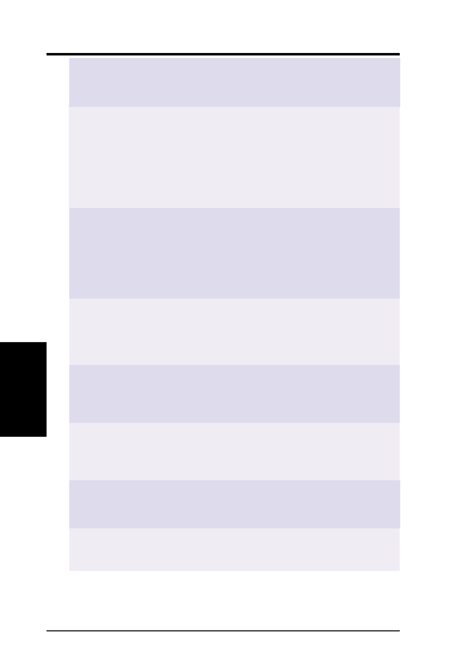 V. resolution table, Resolution vertical horizontal frequency frequency, Color depth | Asus GIGATEXEL SHADER GRAPHICS CARD V7700 User Manual | Page 84 / 88