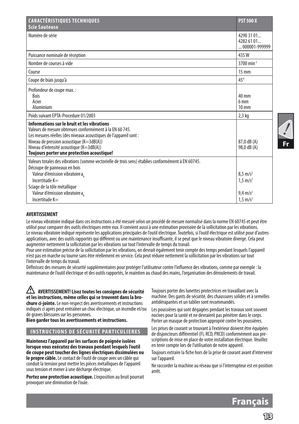 Deutsch, Français | AEG PST 500 X User Manual | Page 17 / 67