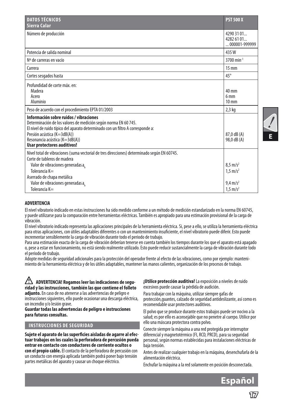 Deutsch, Español | AEG PST 500 X User Manual | Page 21 / 67