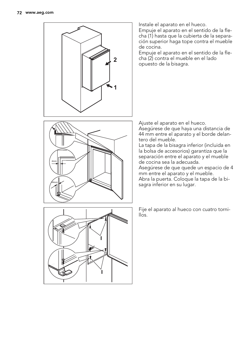 AEG SKS68240F0 User Manual | Page 72 / 80