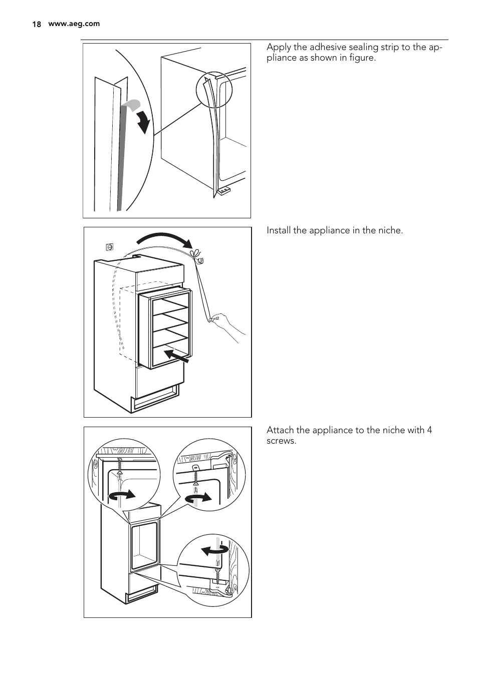 AEG SWD81800G1 User Manual | Page 18 / 88