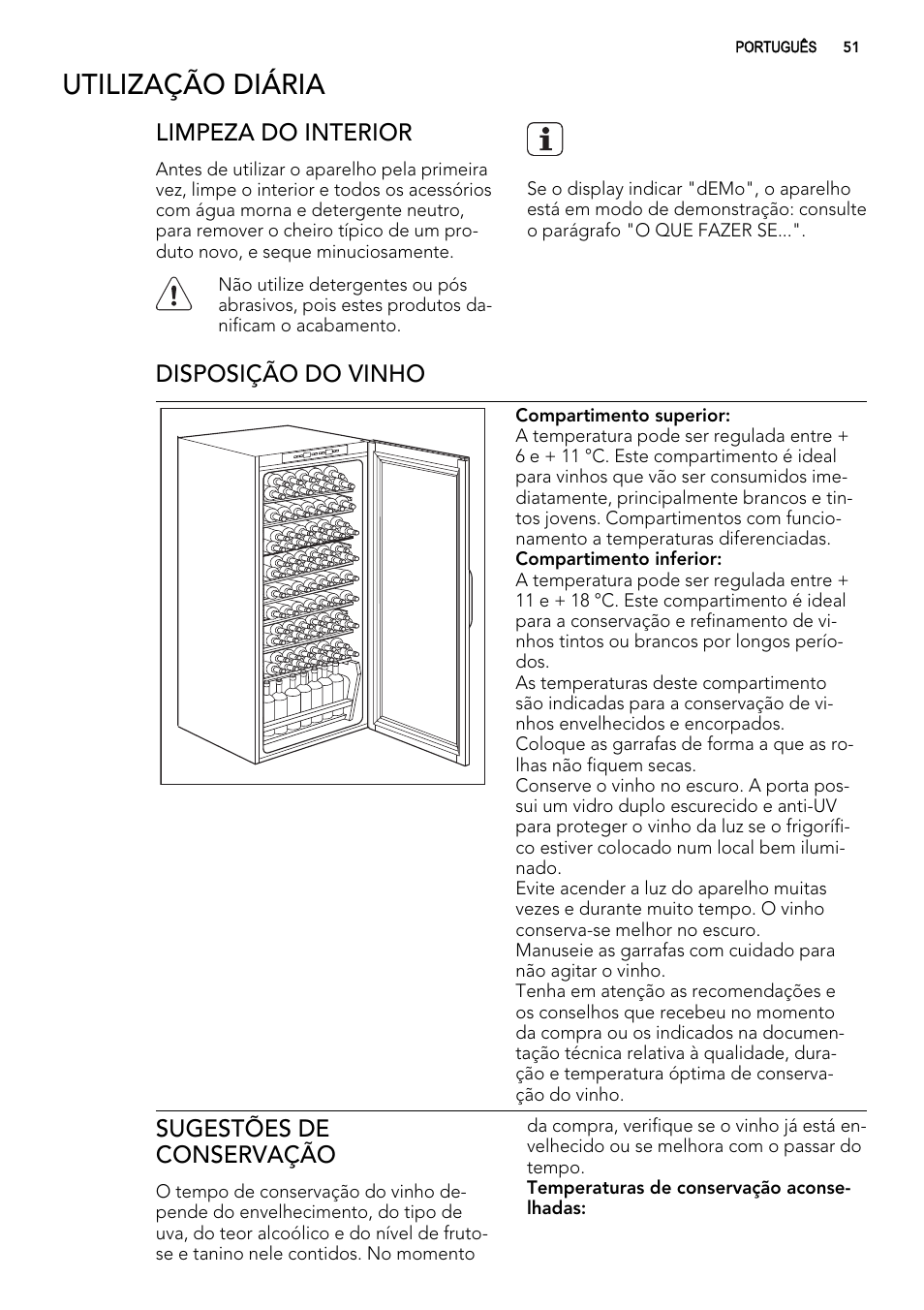 Utilização diária | AEG SWD81800G1 User Manual | Page 51 / 88