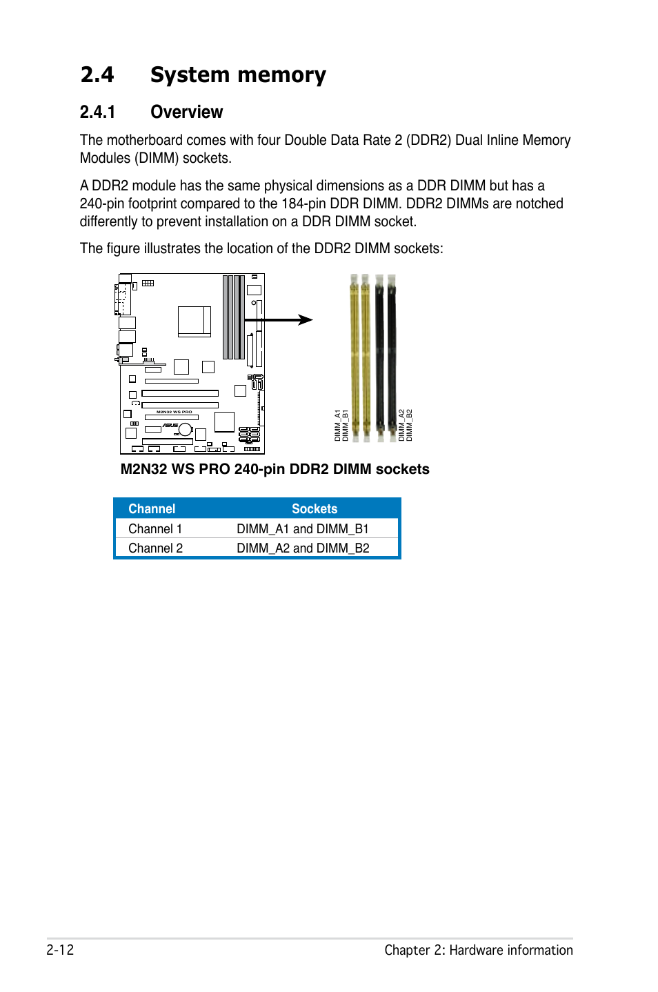 1 overview | Asus M2N32 WS Professional User Manual | Page 38 / 130