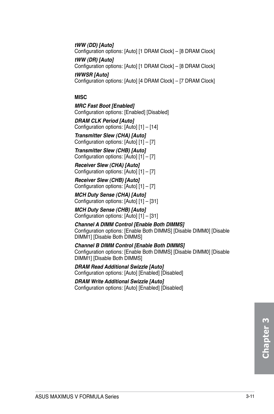 Chapter 3 | Asus MAXIMUS V E7295 User Manual | Page 103 / 234