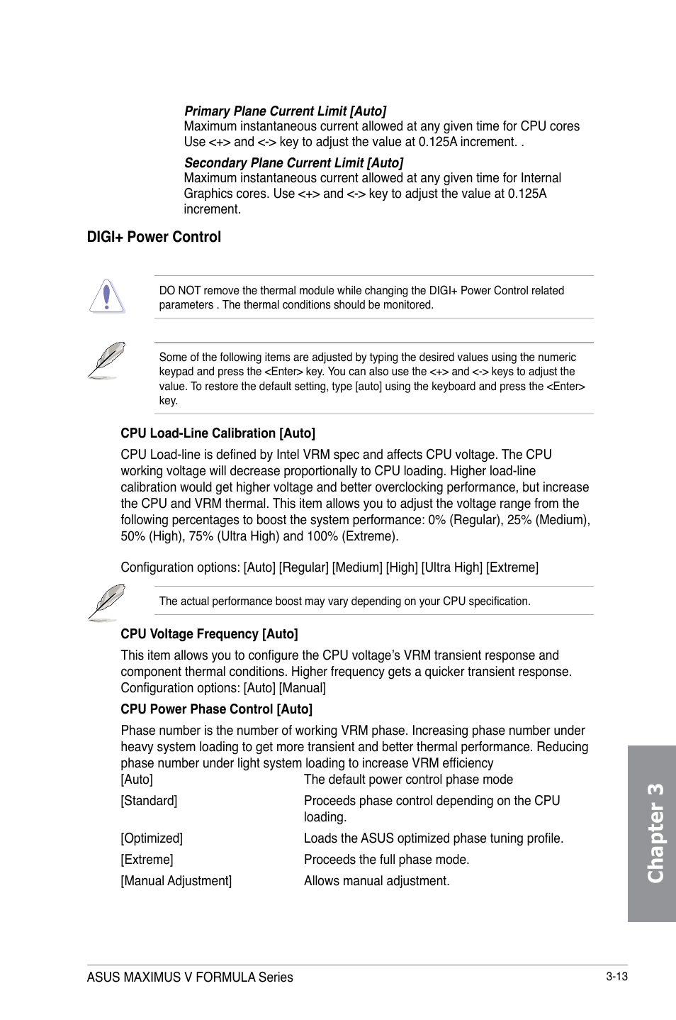 Chapter 3 | Asus MAXIMUS V E7295 User Manual | Page 105 / 234