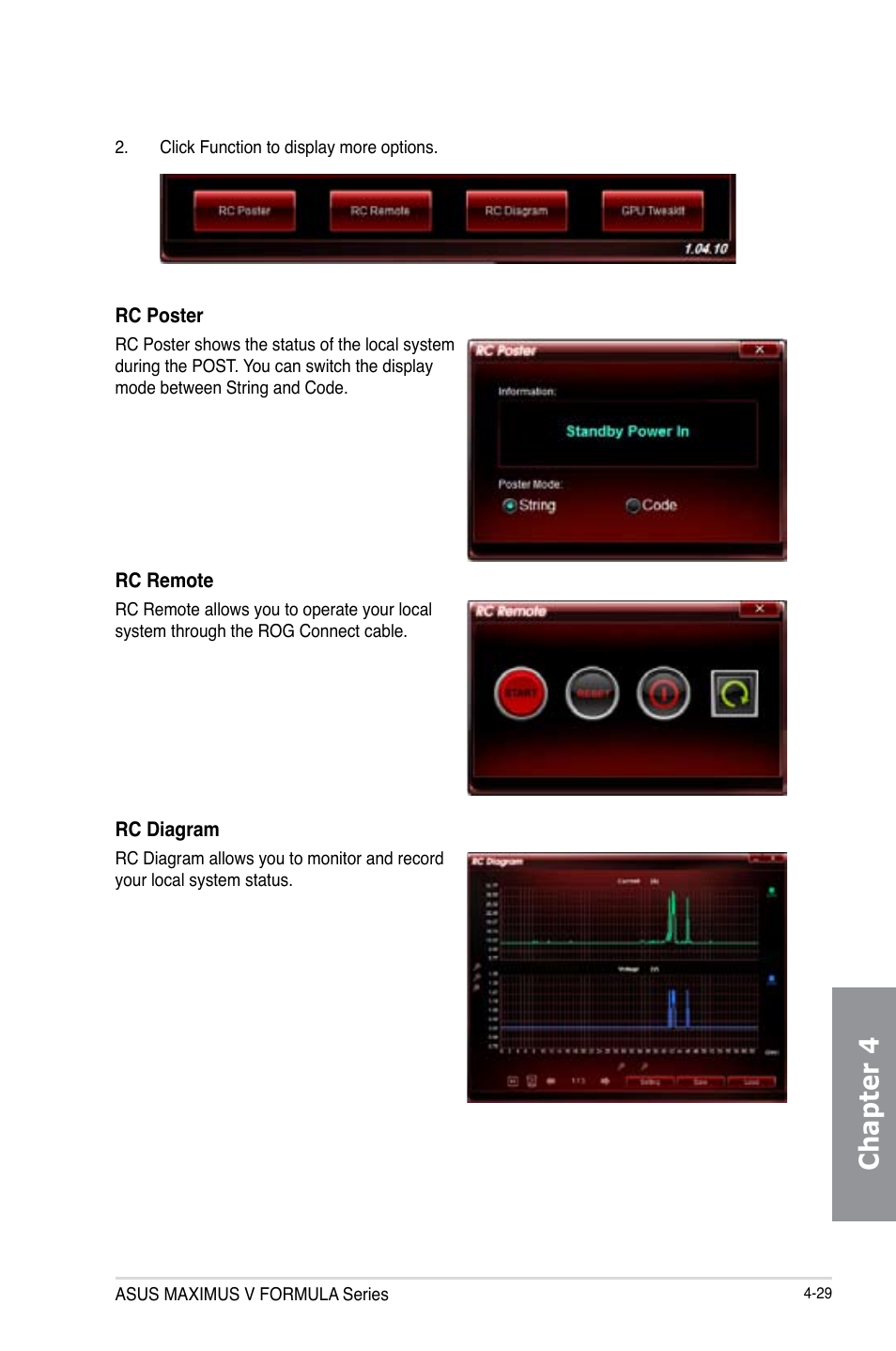 Chapter 4 | Asus MAXIMUS V E7295 User Manual | Page 171 / 234