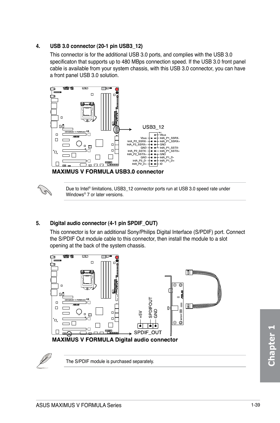 Chapter 1 | Asus MAXIMUS V E7295 User Manual | Page 57 / 234