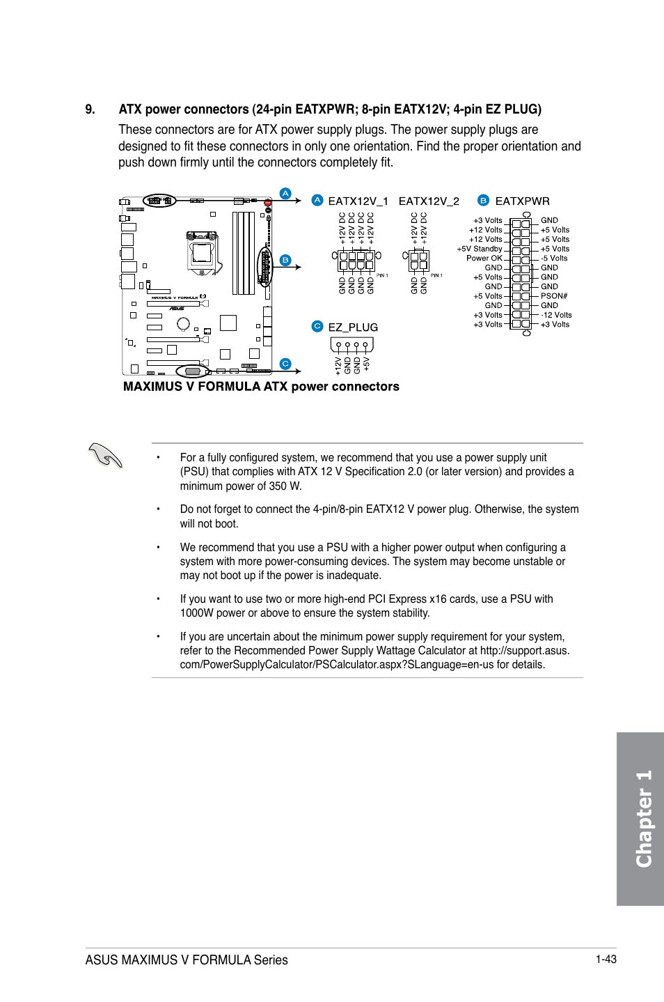 Chapter 1 | Asus MAXIMUS V E7295 User Manual | Page 61 / 234