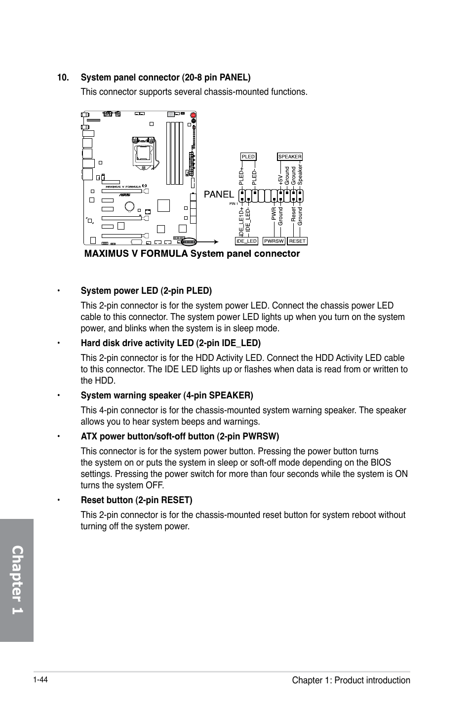 Chapter 1 | Asus MAXIMUS V E7295 User Manual | Page 62 / 234