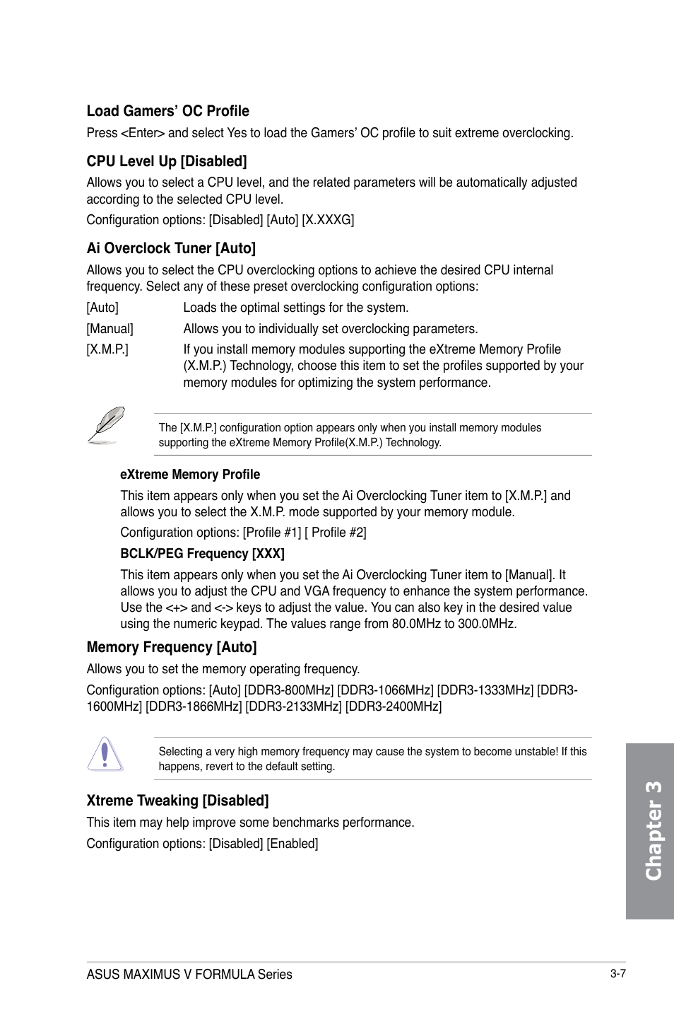 Chapter 3 | Asus MAXIMUS V E7295 User Manual | Page 99 / 234