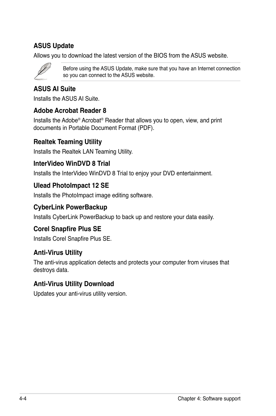 Asus M3N WS User Manual | Page 116 / 162