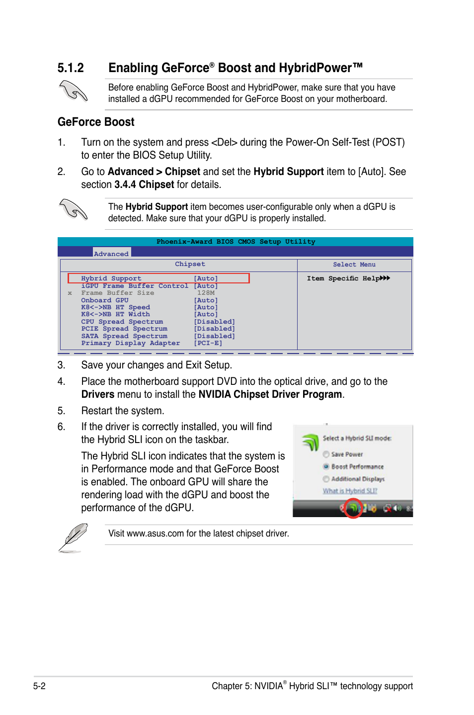 2 enabling geforce® boost and hybridpower, Enabling geforce, Boost and hybridpower™ -2 | 2 enabling geforce, Boost and hybridpower, Geforce boost | Asus M3N WS User Manual | Page 160 / 162