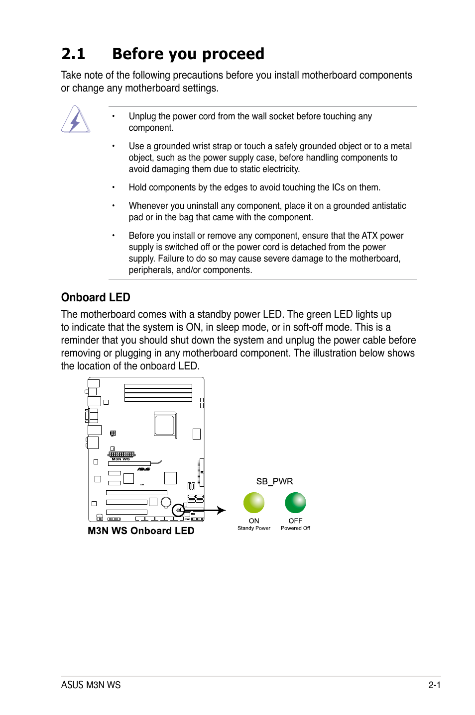 1 before you proceed, Before you proceed -1 | Asus M3N WS User Manual | Page 25 / 162