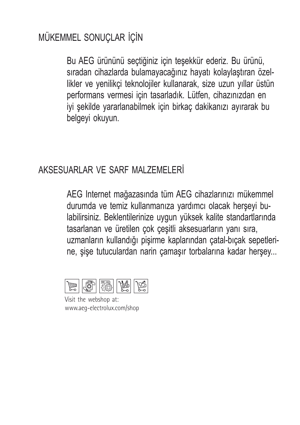 AEG X68163BV10 User Manual | Page 12 / 48