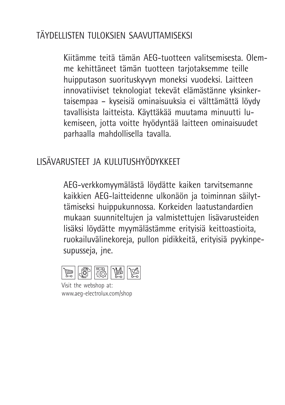 AEG X68163BV10 User Manual | Page 15 / 48