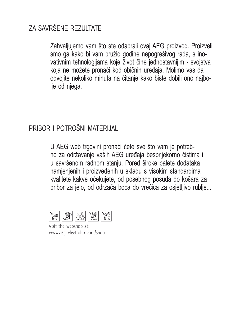 AEG X68163BV10 User Manual | Page 20 / 48
