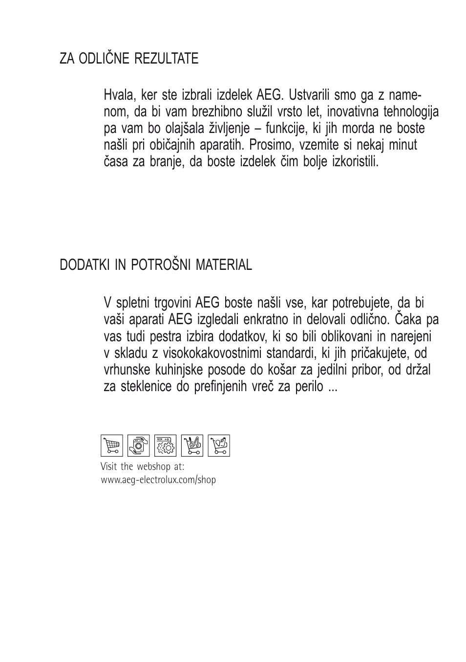 AEG X68163BV10 User Manual | Page 21 / 48