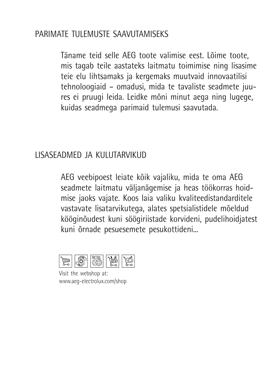 AEG X68163BV10 User Manual | Page 23 / 48