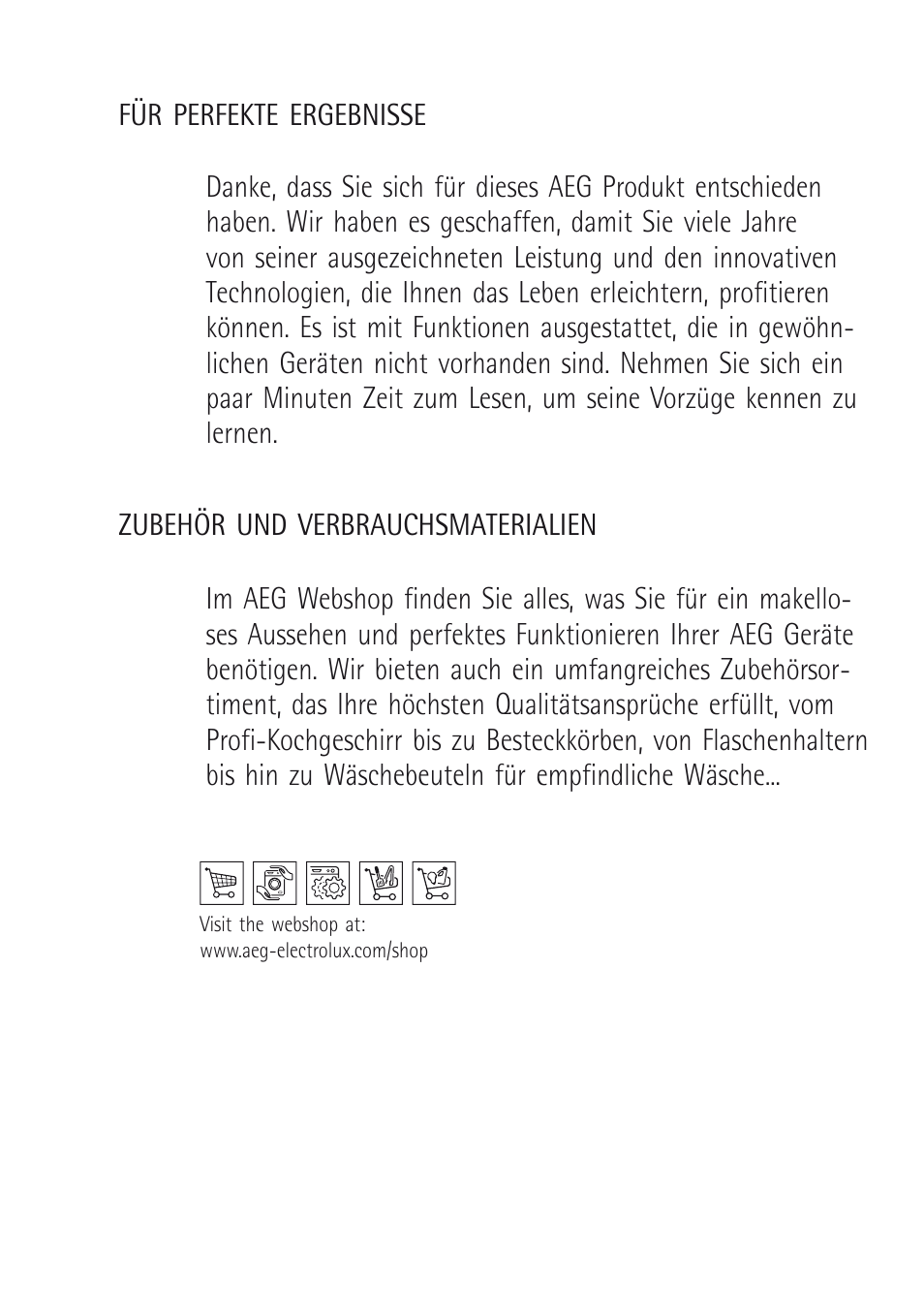 AEG X68163BV10 User Manual | Page 6 / 48