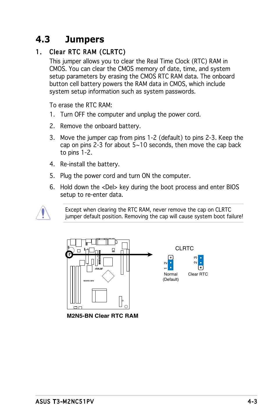 3 jumpers | Asus T3-M2NC51PV User Manual | Page 49 / 88