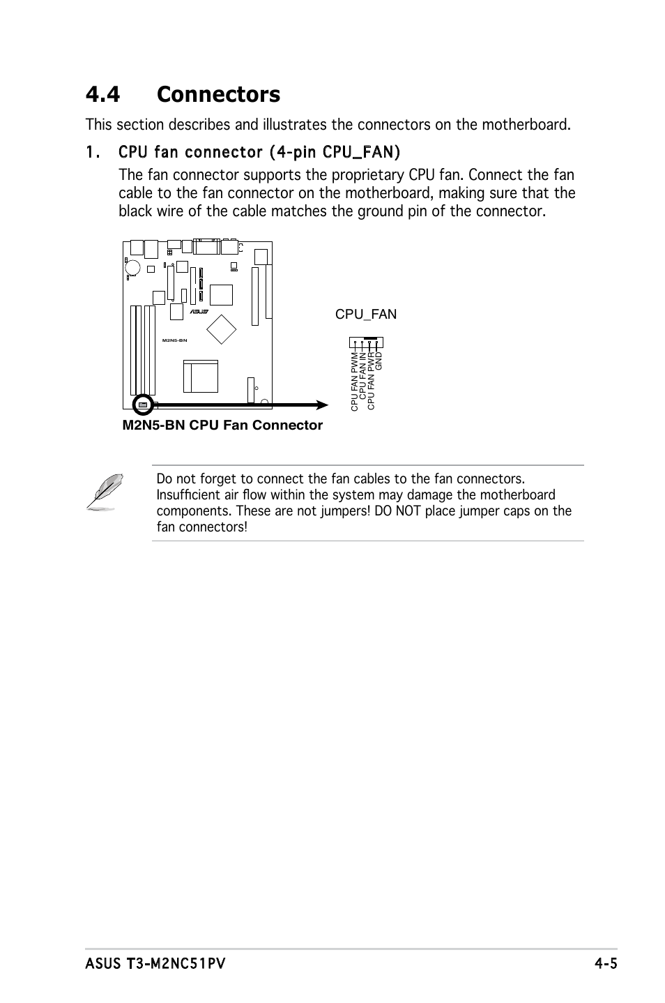 4 connectors | Asus T3-M2NC51PV User Manual | Page 51 / 88