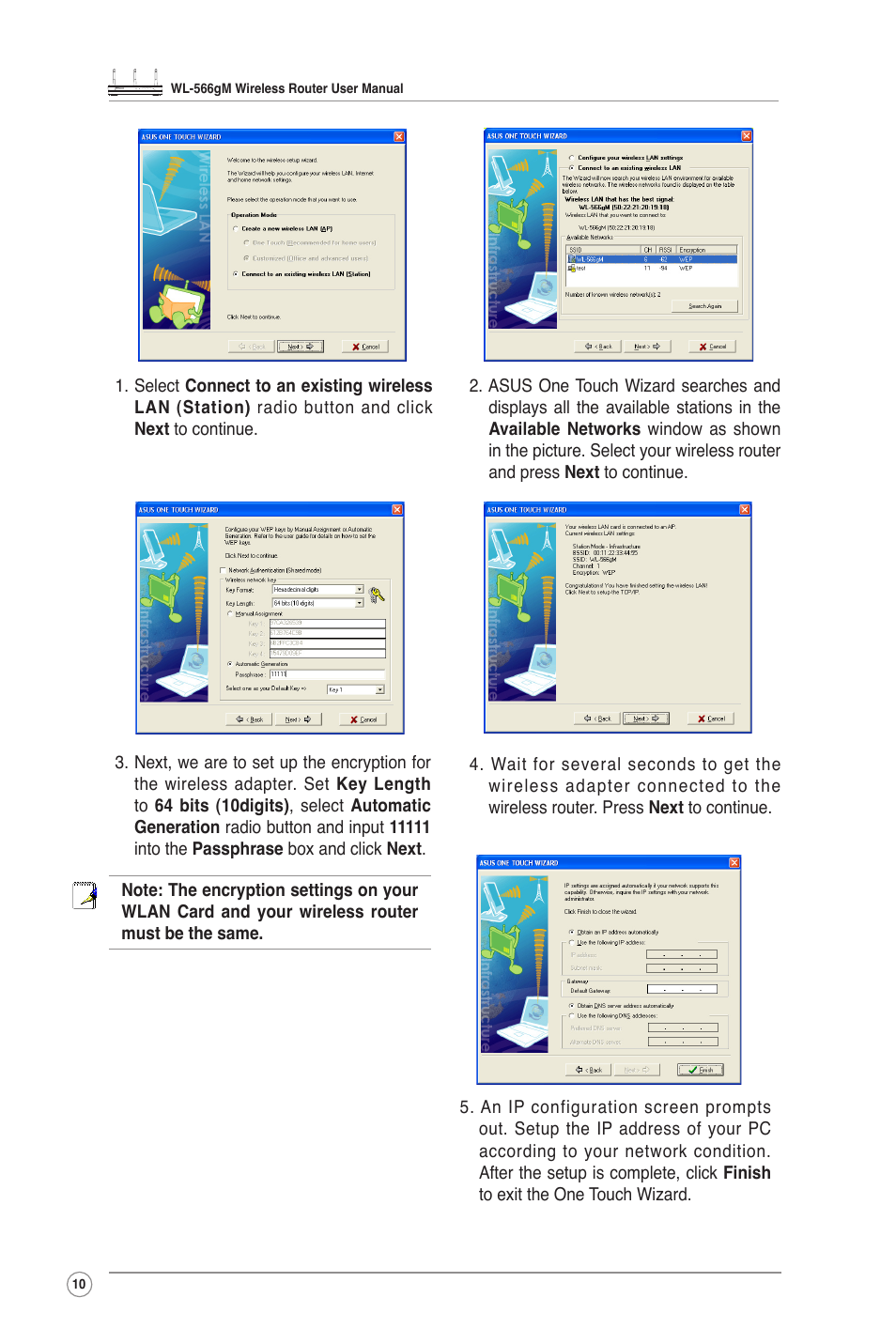 Asus WL-566GM User Manual | Page 10 / 25