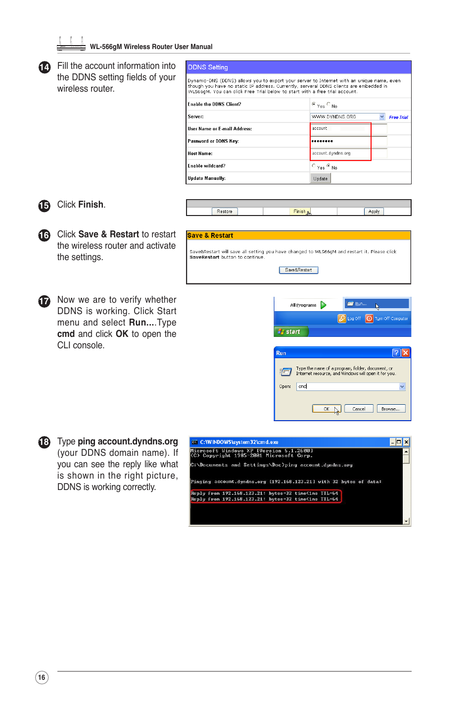 Asus WL-566GM User Manual | Page 16 / 25