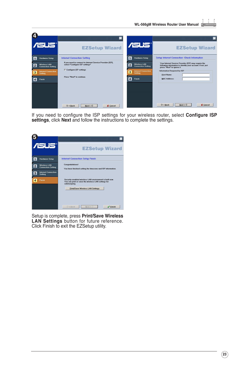 Asus WL-566GM User Manual | Page 23 / 25