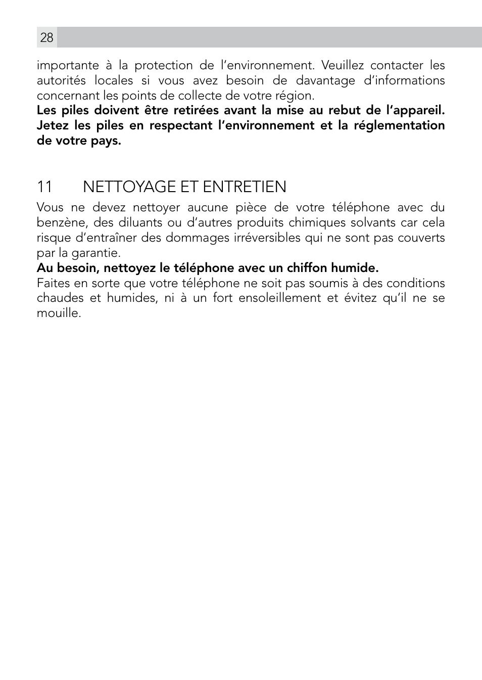 11 nettoyage et entretien | AEG Voxtel smart3 User Manual | Page 28 / 80