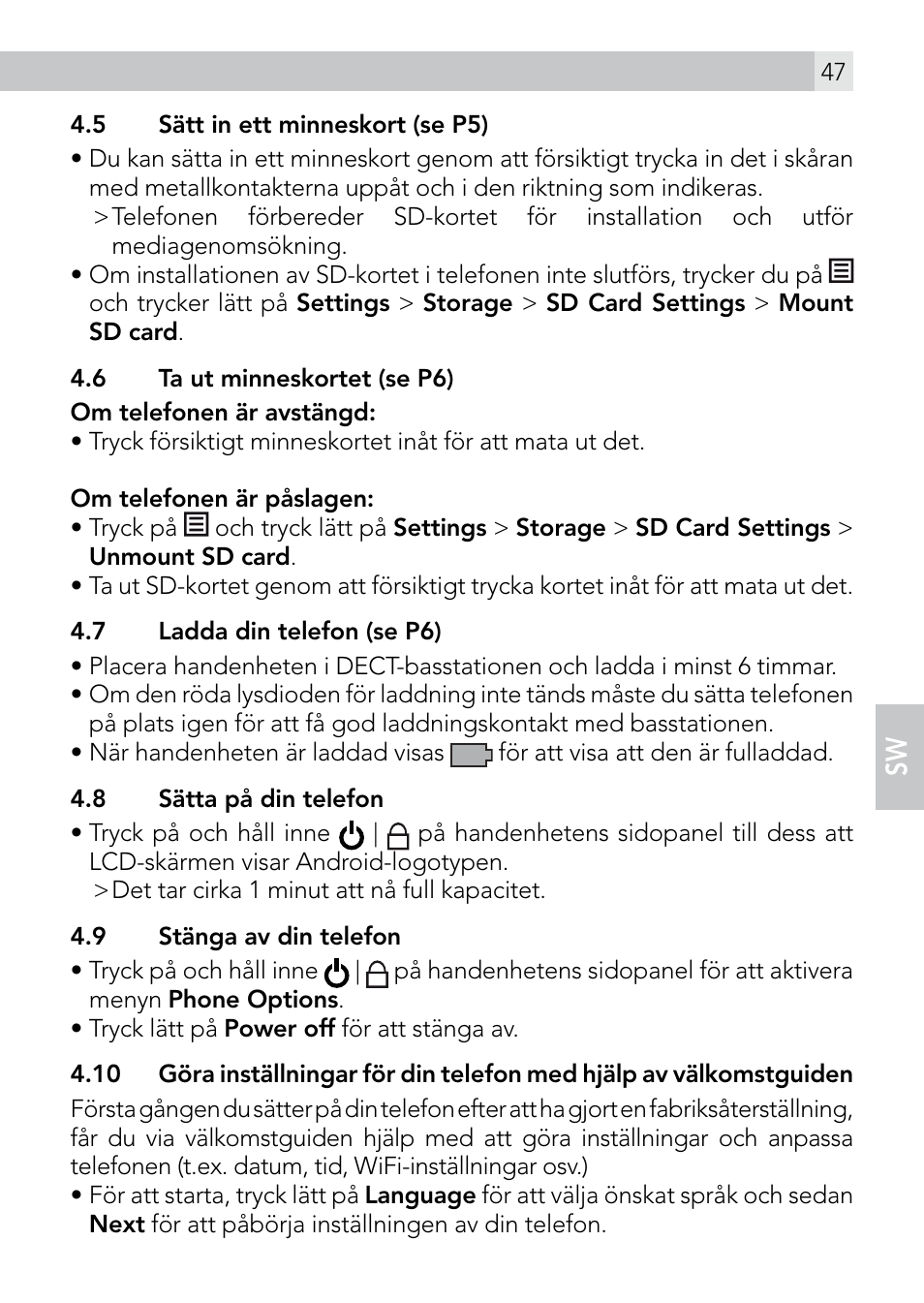 AEG Voxtel smart3 User Manual | Page 47 / 80