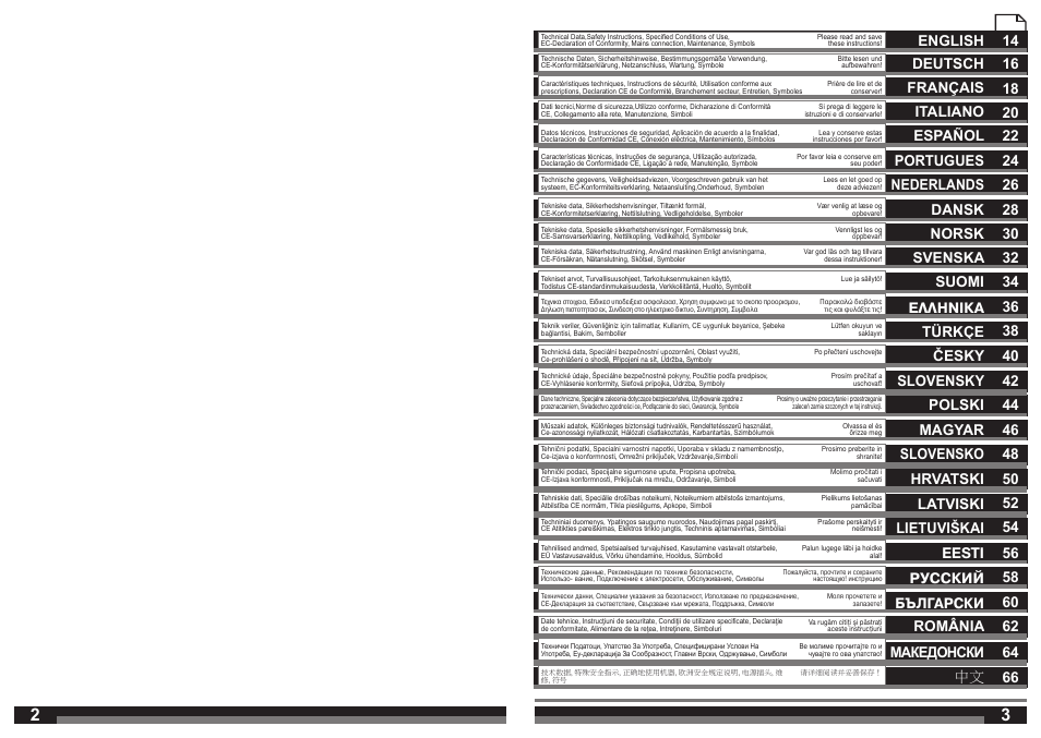 Slovensko 48, 66 македонски | AEG DB 1500-2 XE User Manual | Page 2 / 35