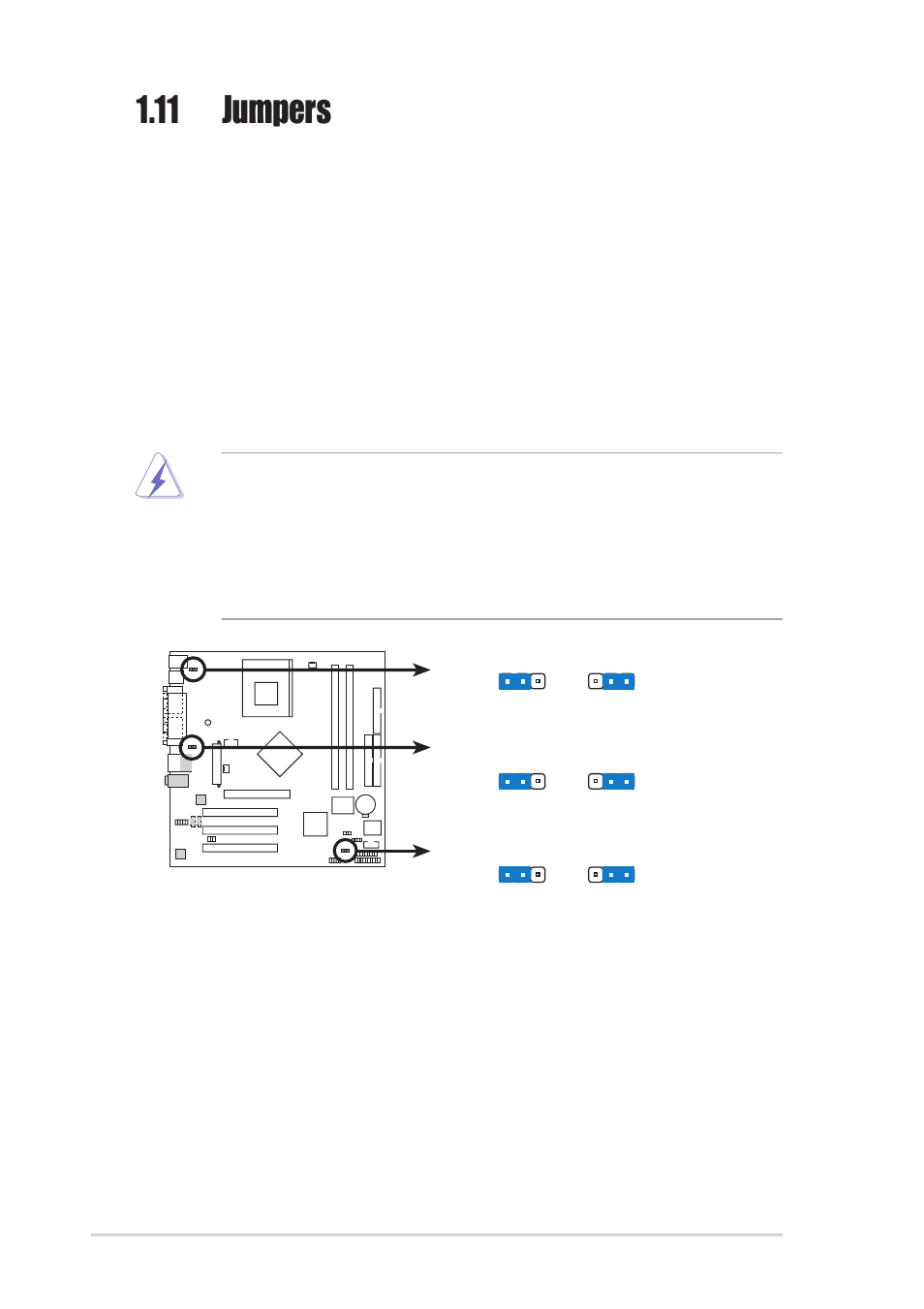 11 jumpers | Asus A7N8X-VM/400 User Manual | Page 24 / 64