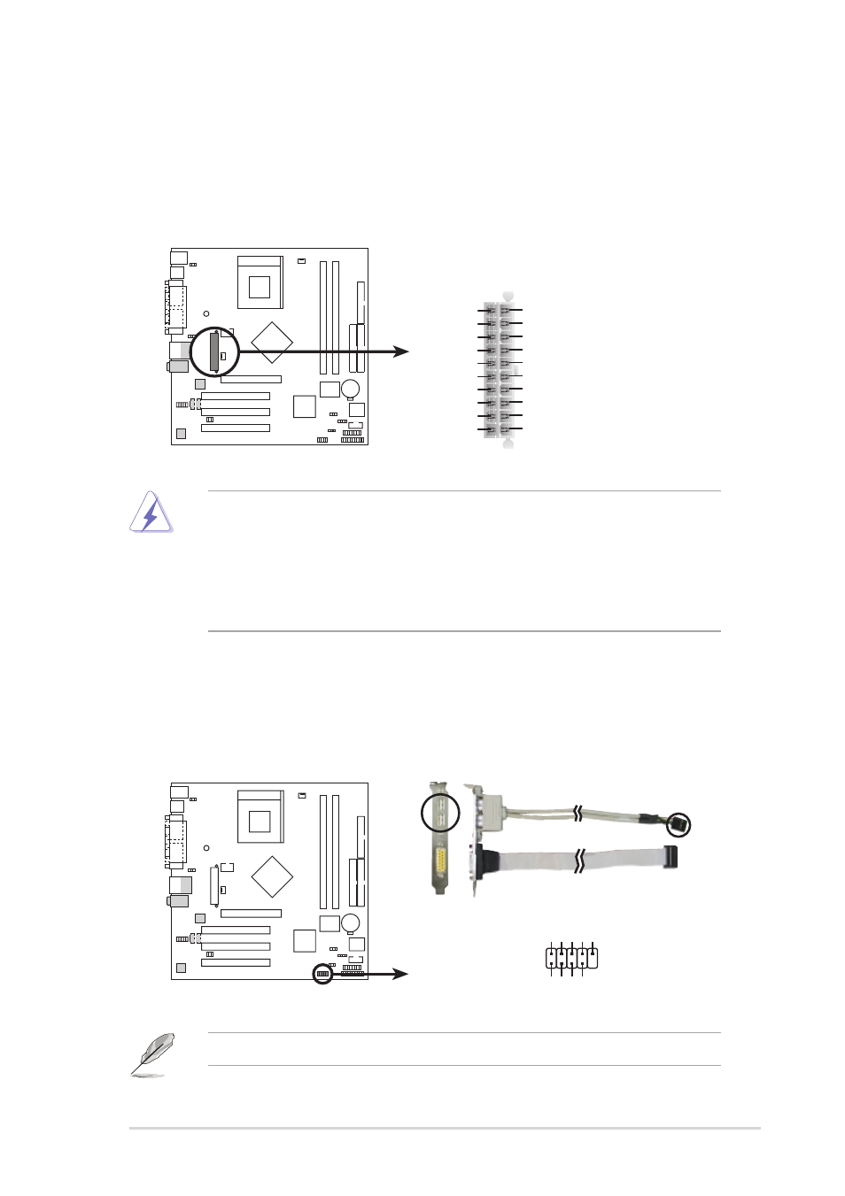 The usb/game port module is purchased separately | Asus A7N8X-VM/400 User Manual | Page 27 / 64