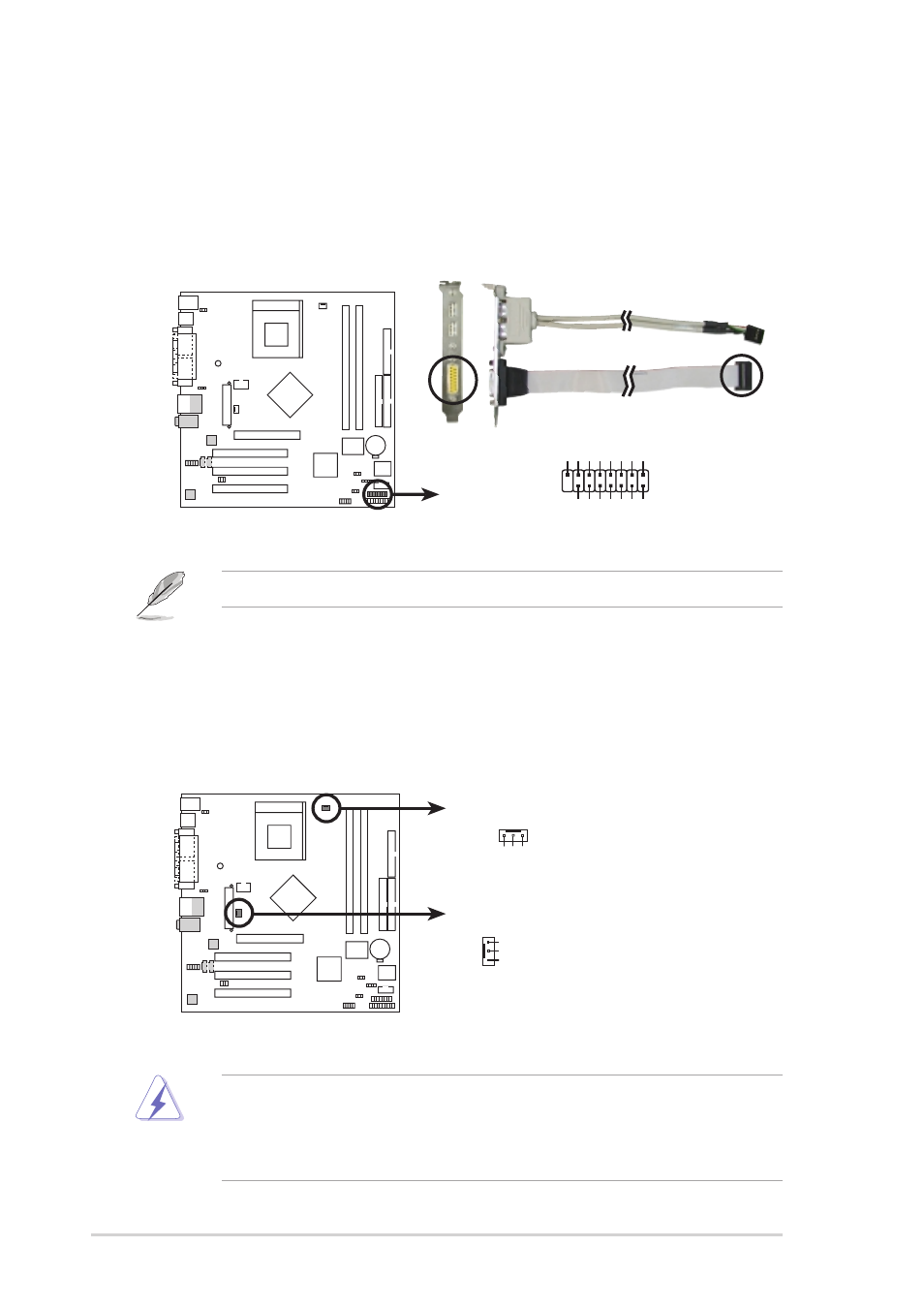 The usb/game port module is purchased separately | Asus A7N8X-VM/400 User Manual | Page 28 / 64