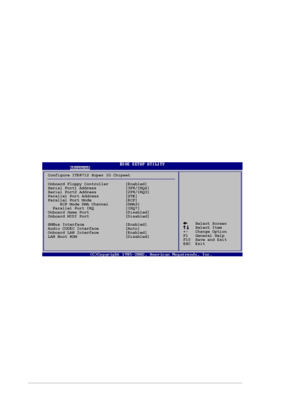 2 onboard devices configuration | Asus A7N8X-VM/400 User Manual | Page 46 / 64