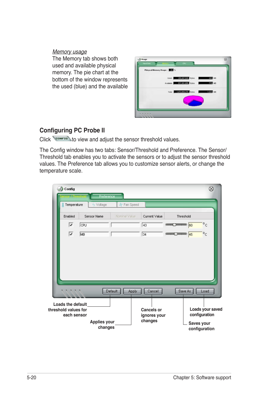 Configuring pc probe ii | Asus E2938 User Manual | Page 130 / 154