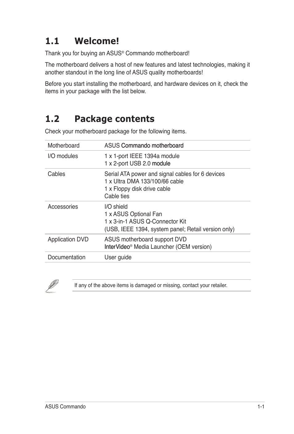 1 welcome, 2 package contents | Asus E2938 User Manual | Page 17 / 154