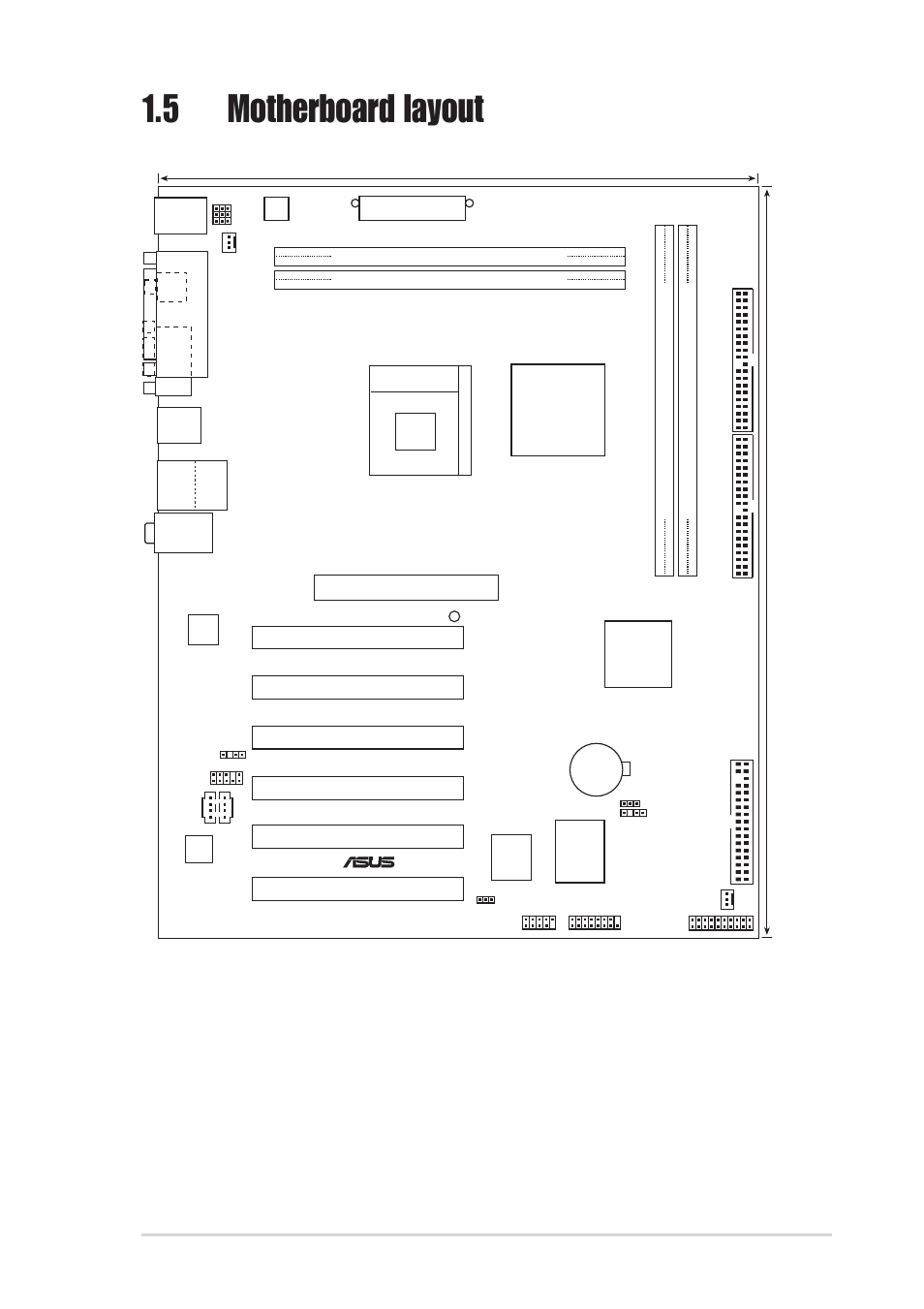 5 motherboard layout, Asus p4sdx motherboard user guide 1-7, Pci1 | Super i/o, P4sdx | Asus P4SDX User Manual | Page 17 / 64