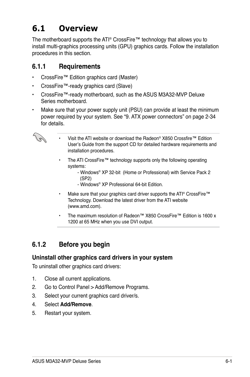 1 overview, 1 requirements, 2 before you begin | Asus DELUXE SERIES M3A32-MVP User Manual | Page 165 / 176